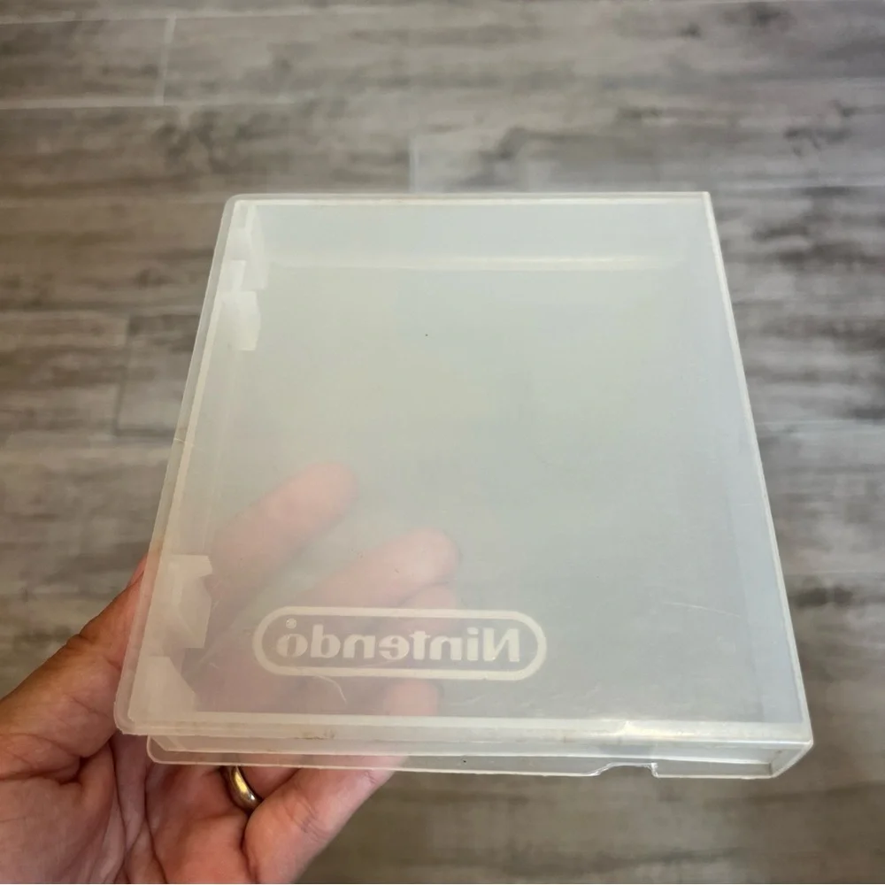 Original Official Nintendo NES Plastic‎ Game Case Clear - Not Mint